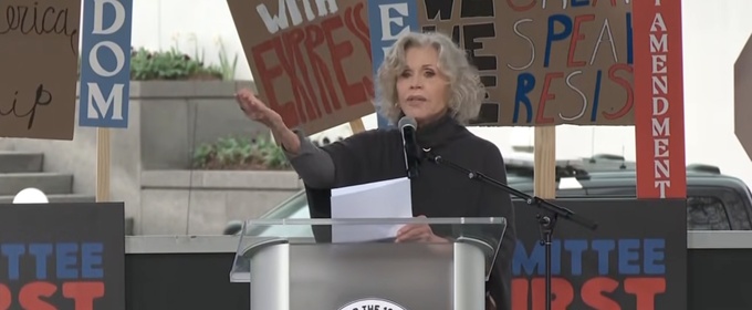 Video: Jane Fonda Protests Against Trump Takeover at the Kennedy Center