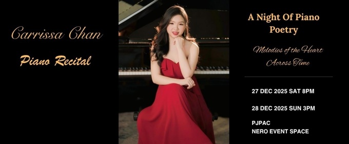 Pianist Carrissa Chan Will Perform Recital at PJPAC