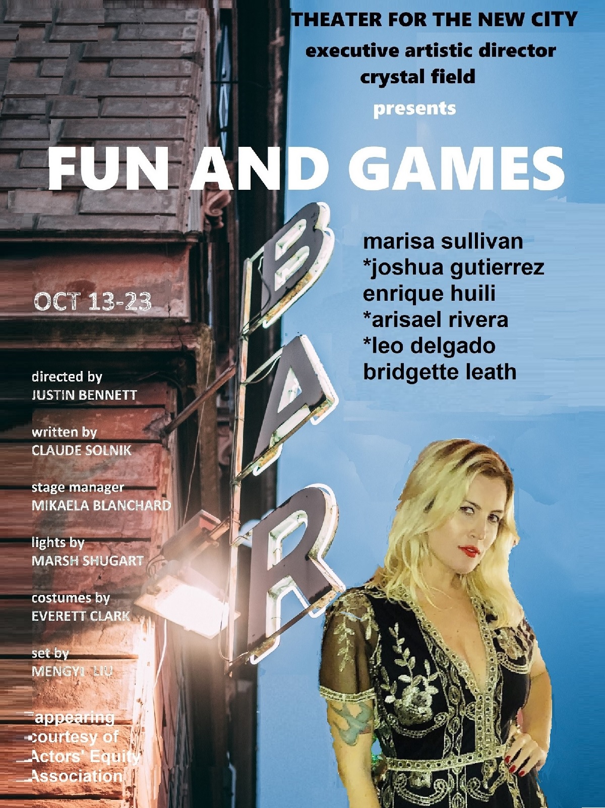 FUN AND GAMES Comes to Theater For The New City Image