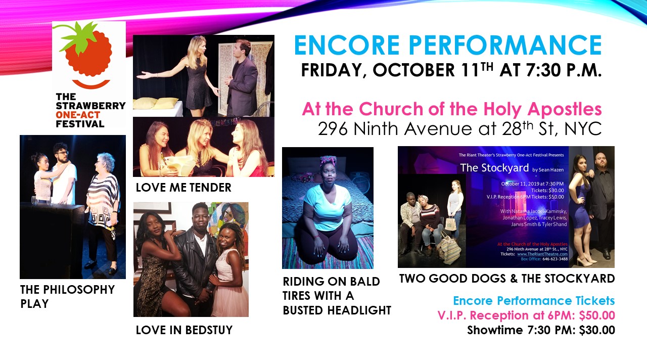The Riant Theatre To GIVE An Encore Performance Of STRAWBERRY ONE-ACT FESTIVAL Plays Image