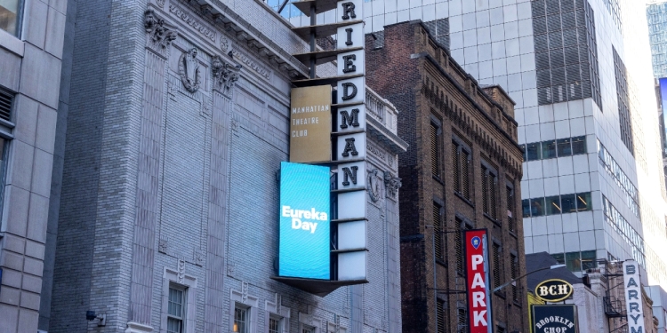 Up on the Marquee: EUREKA DAY Photo