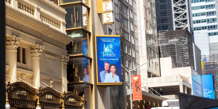 Up on the Marquee: LEFT ON TENTH Photo