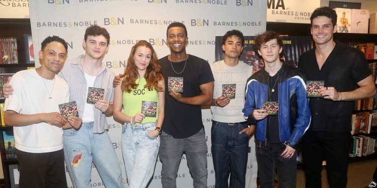 Photos: THE OUTSIDERS Cast Signs Original Broadway Cast Recording at Barnes & Noble Photo