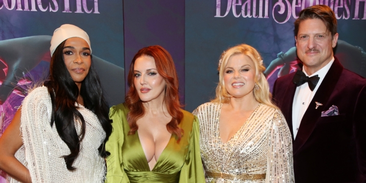 Photos: Cast & Creative Team of DEATH BECOMES HER Walk the Opening Night Purple Carpet Photo