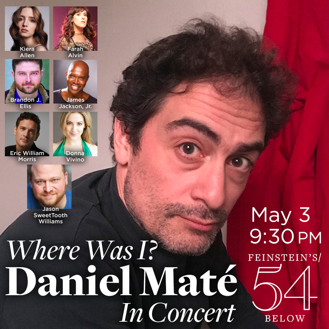 WHERE WAS I? DANIEL MATE IN CONCERT is Coming to Feinstein's/54 Below 