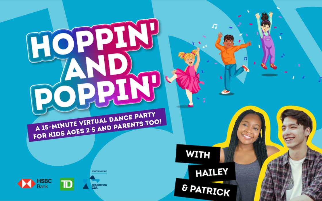 Segal Centre Launches HOPPIN' & POPPIN' Online Initiative To Keep Kids Active This Winter Image