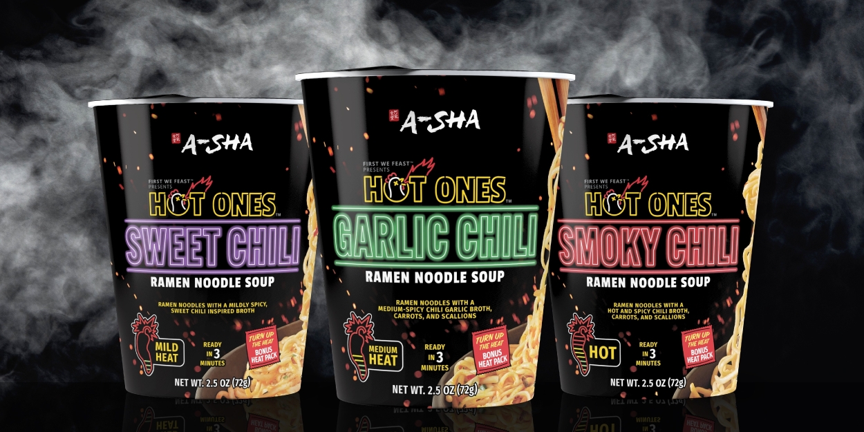 A-Sha Foods USA & First We Feast’s Hot Ones™ Expand Line of Ramen Noodle Soup   Image