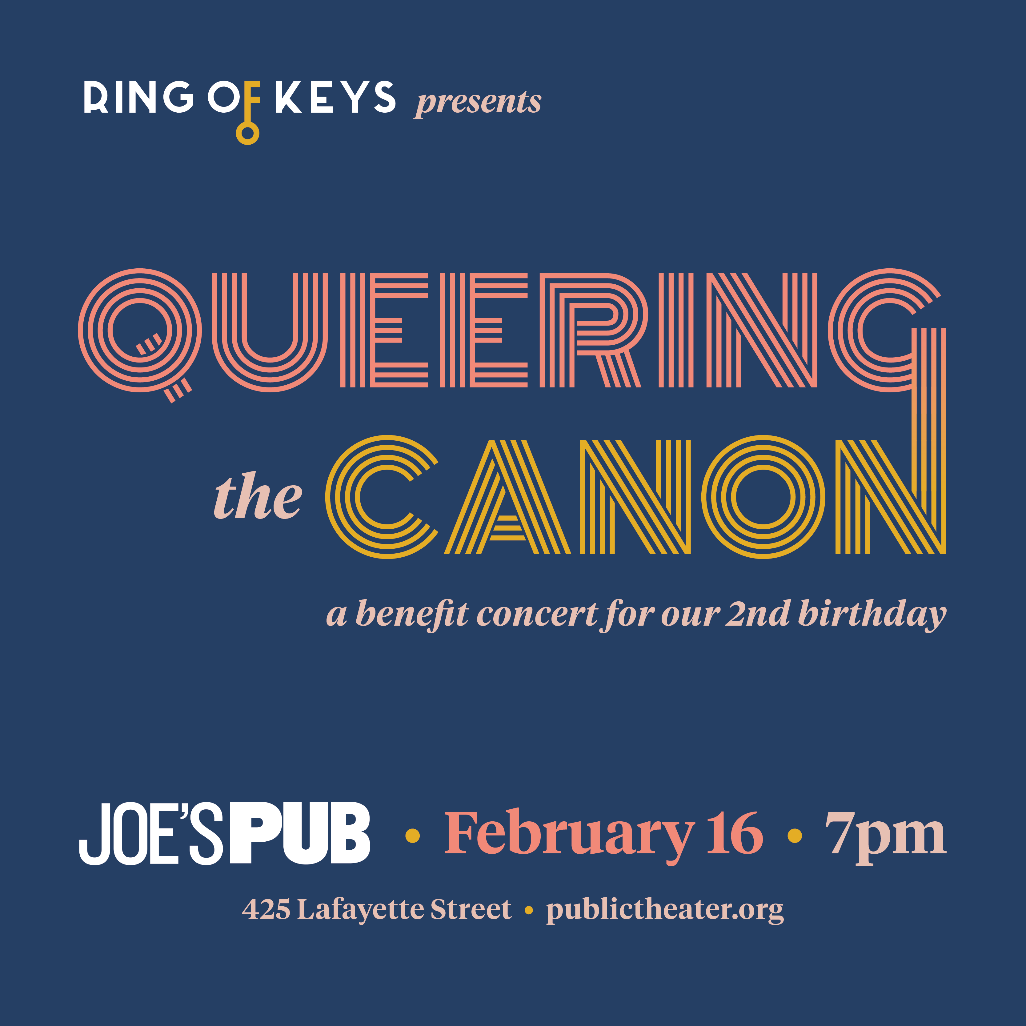 QUEERING THE CANON: A Benefit Concert for Ring of Keys' 2nd Birthday Comes To Joe's Pub Image