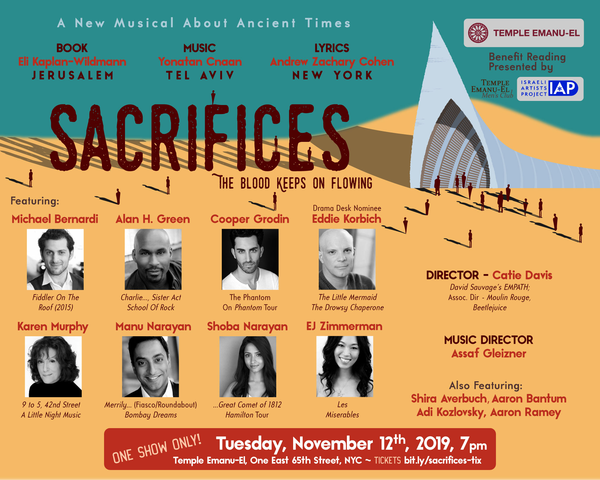 Benefit Reading Of The New Musical SACRIFICES to Feature Eddie Korbich, Shoba Narayan, and More 