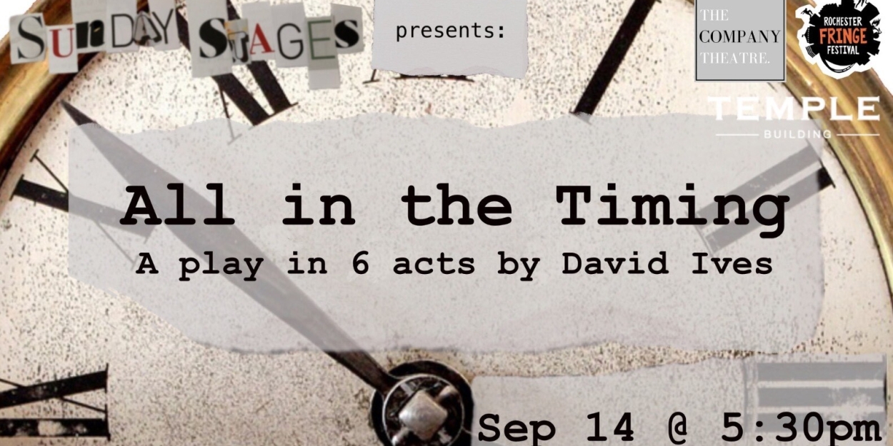 ALL IN THE TIMING by David Ives to be Presented at Rochester Fringe 2024  Image