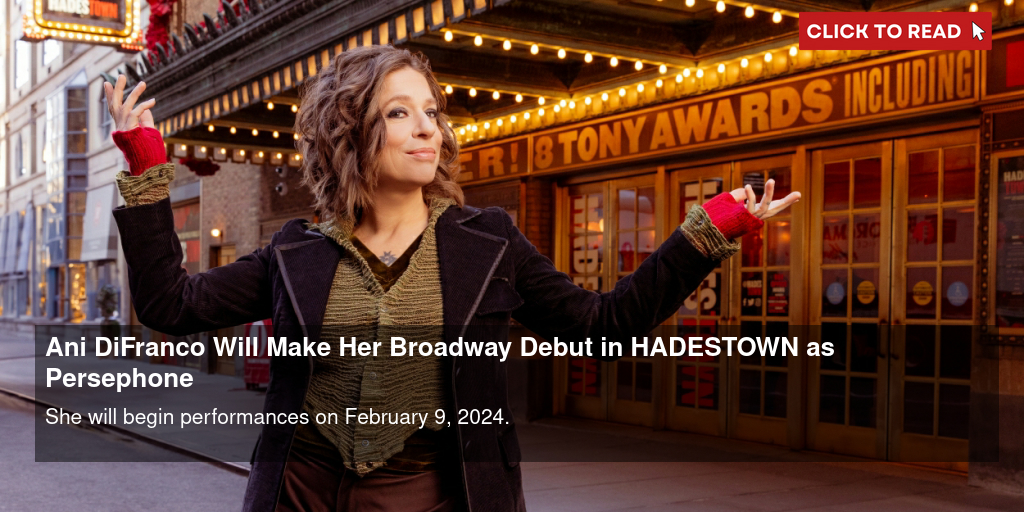 Ani DiFranco Will Make Her Broadway Debut in HADESTOWN as 'Persephone' - Vimarsana News