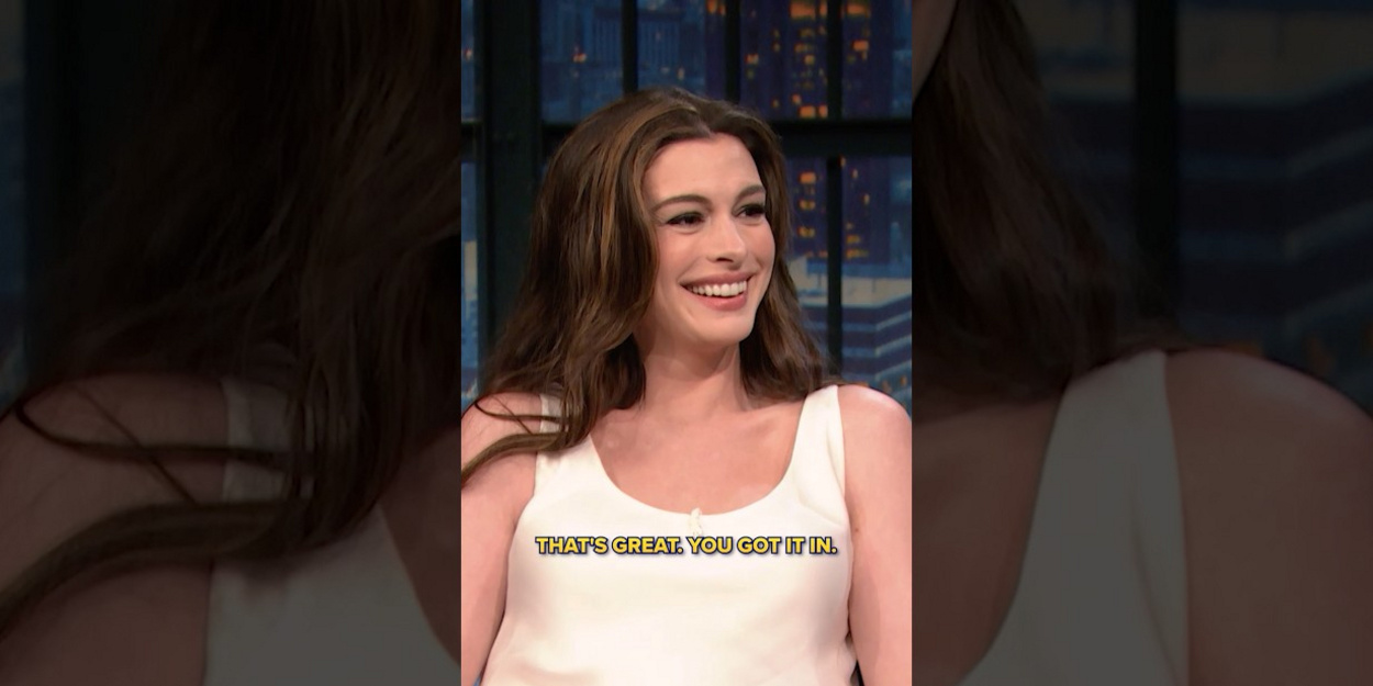 Anne Hathaway Gets Parenting Advice from Seth Meyers on LATE NIGHT Video