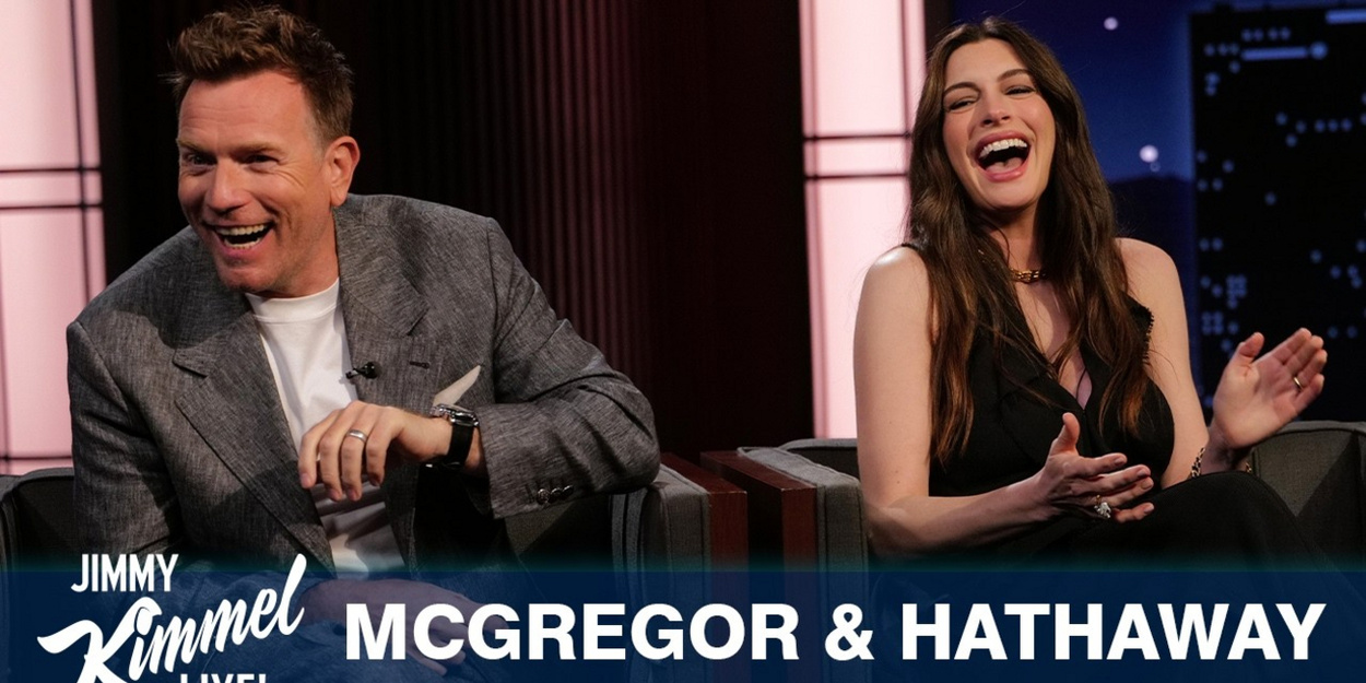 Anne Hathaway Talks Pregnancy, Ewan McGregor Dinosaur Puppets on KIMMEL Video