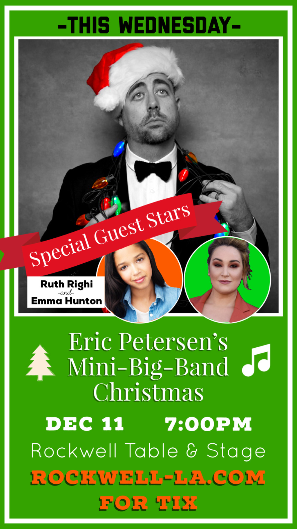Broadway's Eric Petersen Brings Hit Christmas Cabaret ERIC PETERSEN'S MINI-BIG-BAND CHRISTMAS To Rockwell Tonight 