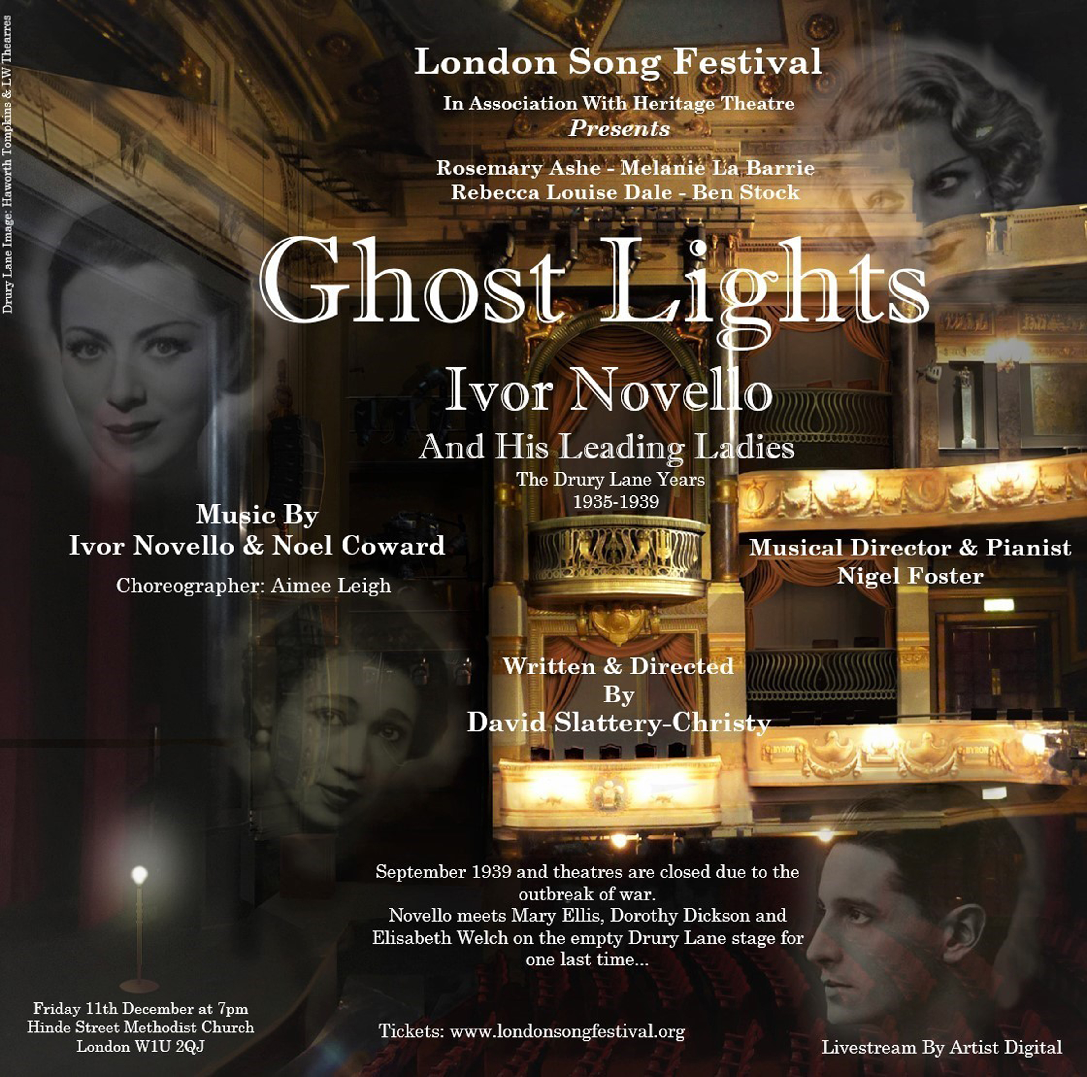 London Song Festival Presents GHOST LIGHTS: IVOR NOVELLO & HIS LEADING LADIES Image