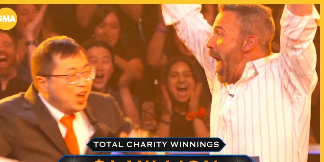Ben Affleck and Jamie Ding Win Big on WHO WANTS TO BE A MILLIONAIRE for Charity Video