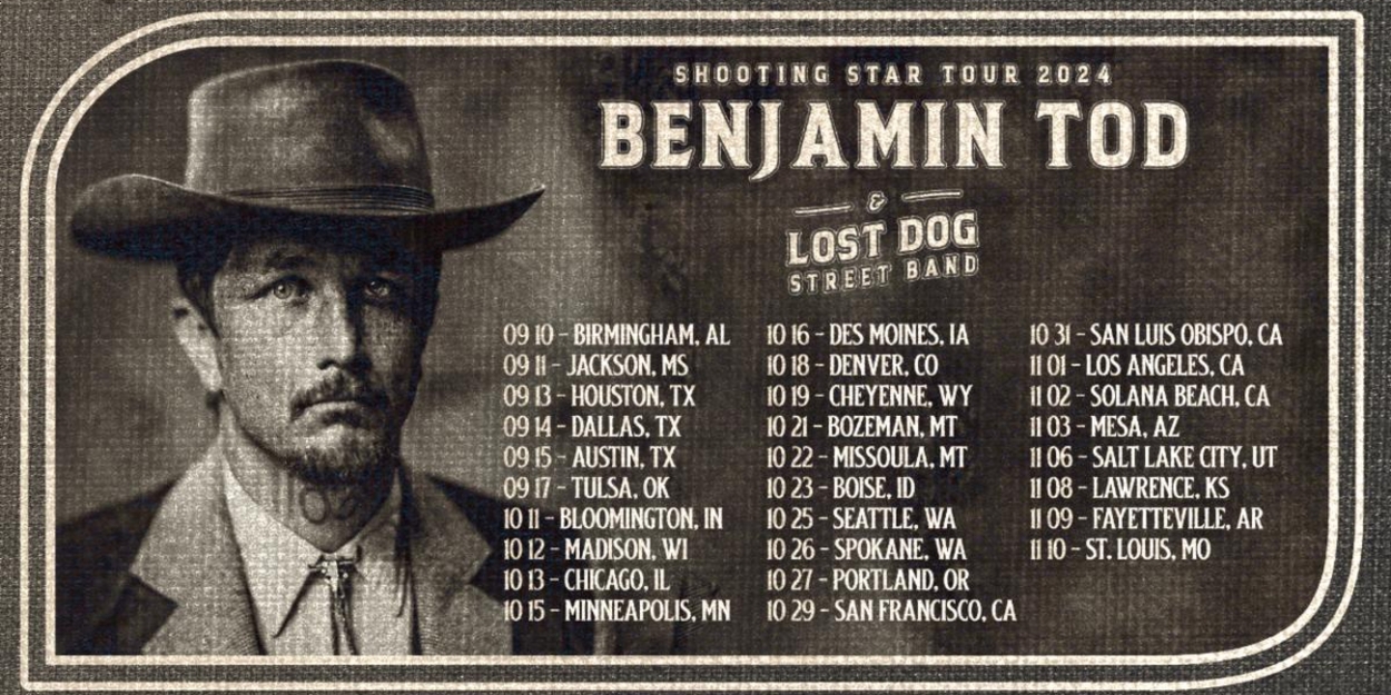 Benjamin Tod & Lost Dog Street Unveils Details for Shooting Star Tour For Fall 2024  Image