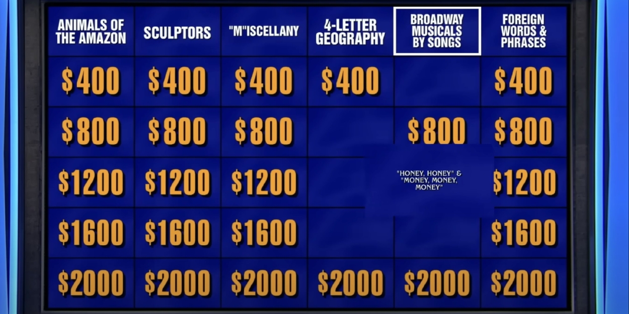 Video: 'Broadway Musicals by Song' JEOPARDY! Category