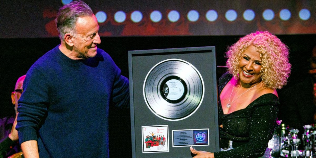 Bruce Springsteen Presents Platinum Award to Darlene Love at Her 'Love for the Holidays' Concert at the Town Hall