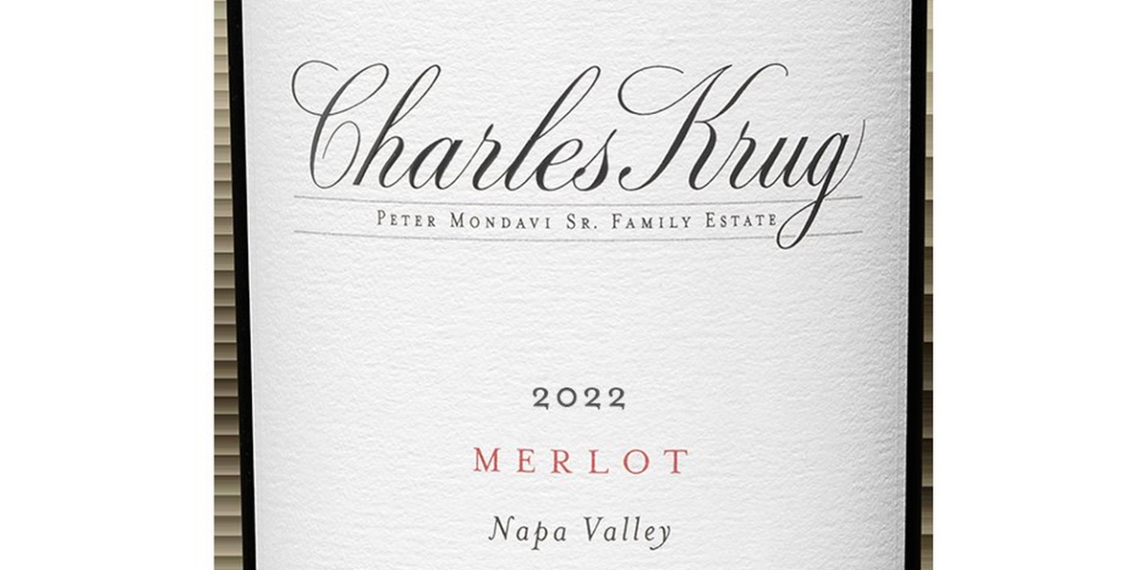 CHARLES KRUG 2022 Napa Valley Merlot-A Delightful Spring Sip 