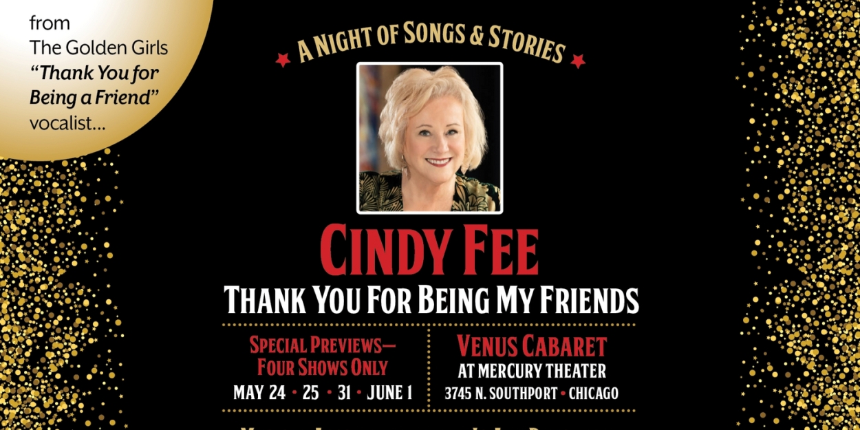 Cindy Fee, 'Thank You for Being a Friend' Vocalist, to Debut One-Woman Show in Chicago 