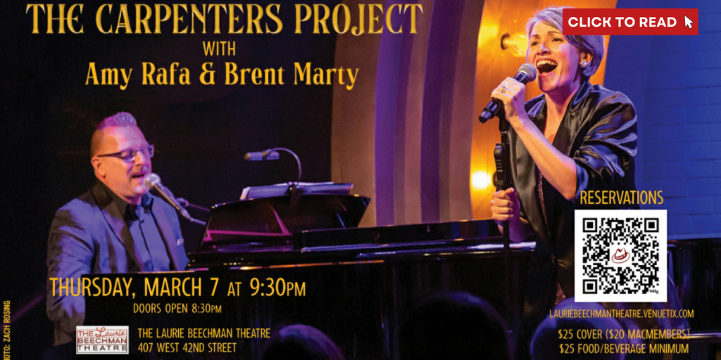 Cabaret Celebration of The Carpenters Returns to NYC Next Month - Vimarsana News