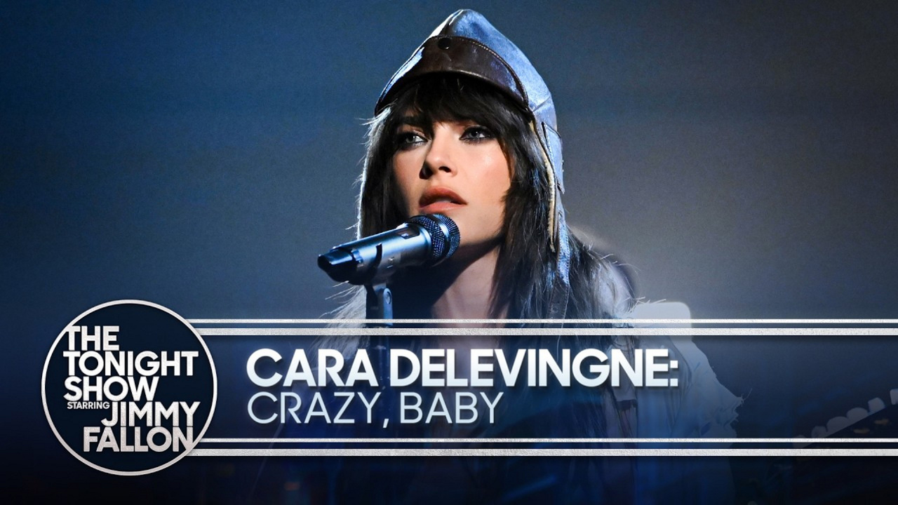 Cara Delevingne Performs 'Crazy, Baby' on Fallon Video