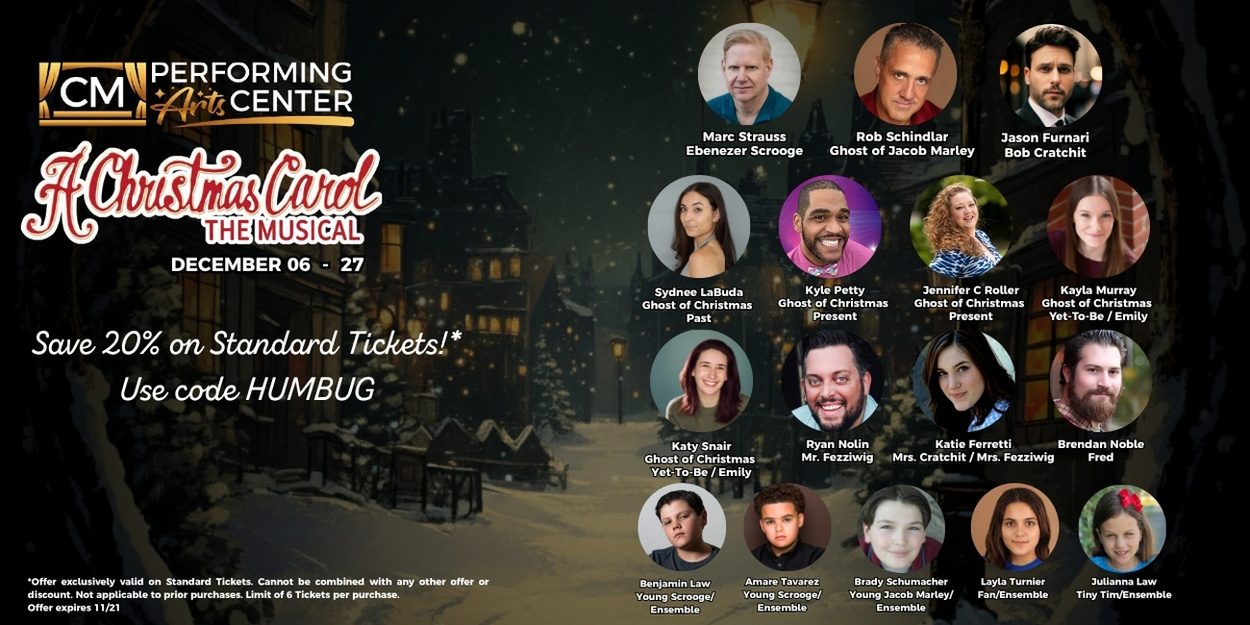 Cast Set for A CHRISTMAS CAROL THE MUSICAL at CM Performing Arts