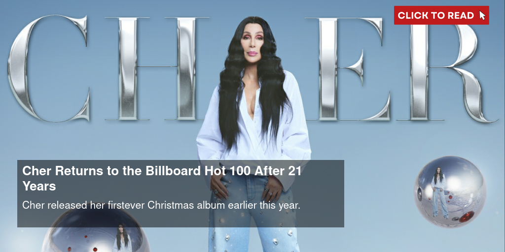 Cher Returns to the Billboard Hot 100 After 21 Years - Vimarsana News