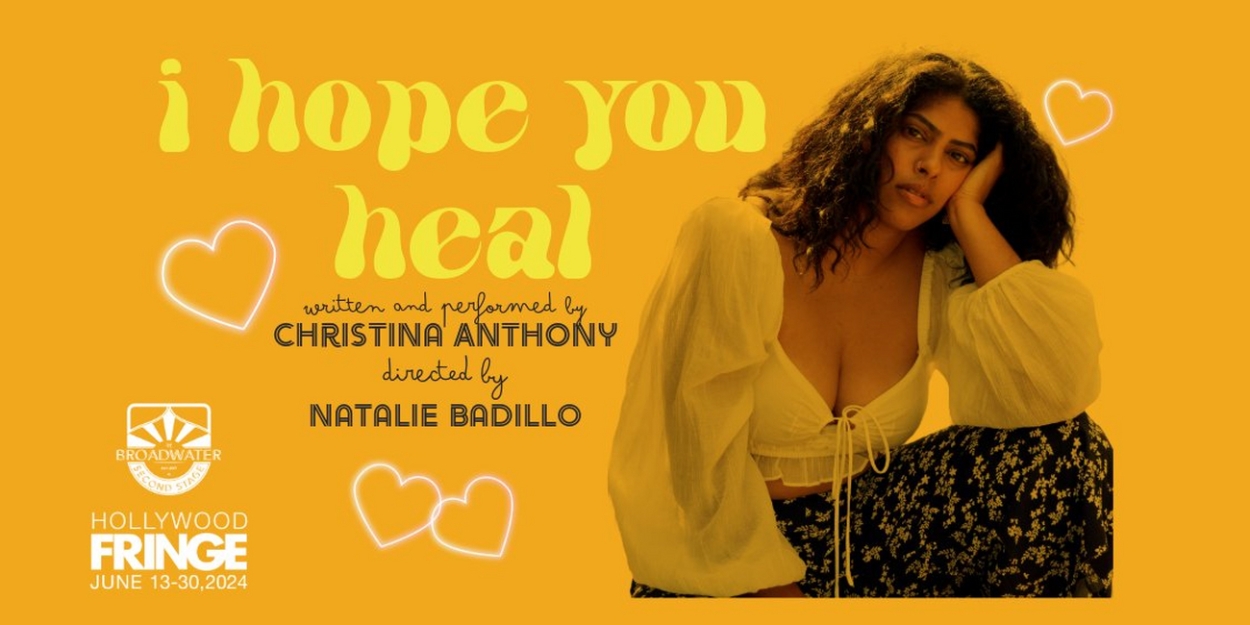 Christina Anthony's I HOPE YOU HEAL to Open This June At The Broadwater Second Stage  Image