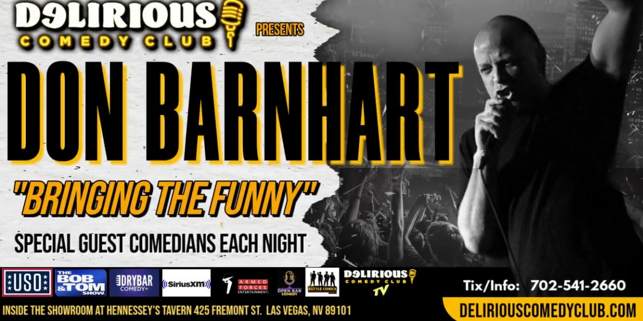 Comedian Don Barnhart Announces Las Vegas Residency At Delirious Comedy Club  Image