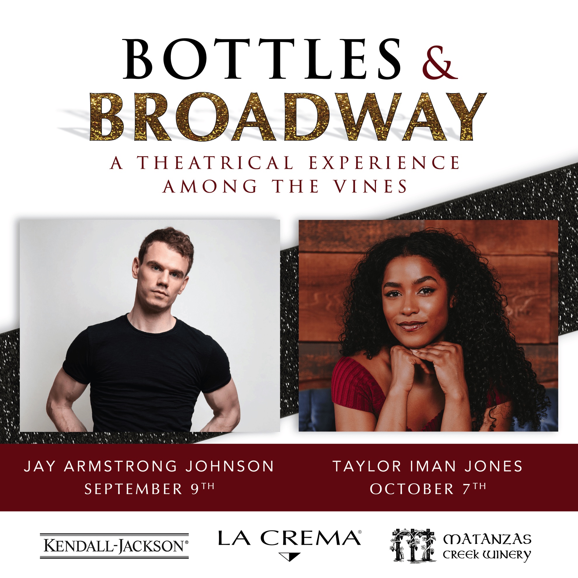 Broadway's Jay Armstrong Johnson and Taylor Iman Jones Perform at La Crema Winery This Fall  Image