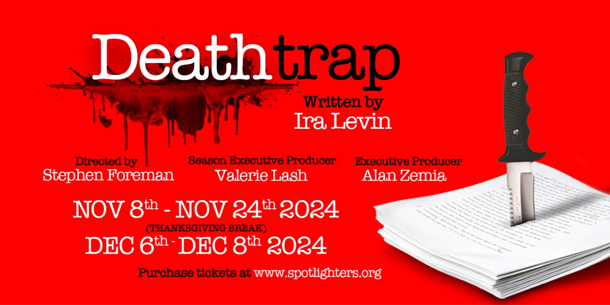 DEATHTRAP Opens Next Weekend at Spotlighters  Image