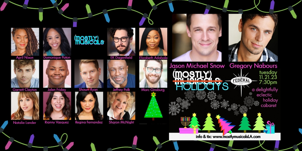 (mostly)musicals Adds Shawn Ryan And More To (mostly) HOLIDAYS Sparkling Lineup! 