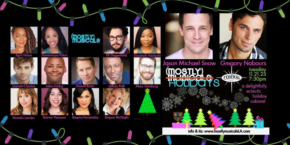 (mostly)musicals Adds Shawn Ryan And More To (mostly) HOLIDAYS Sparkling Lineup! Image