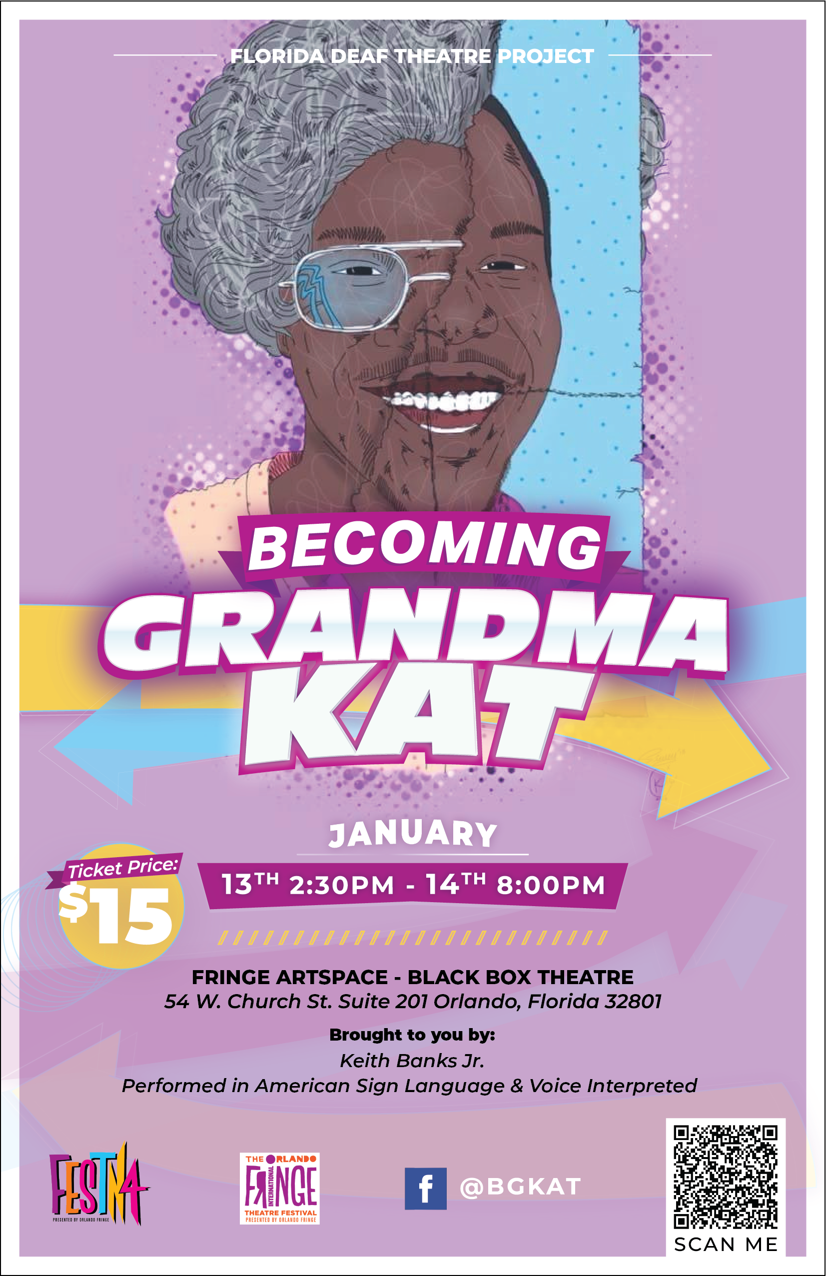 BECOMING GRANDMA KAT Announced At Orlando Fringe's FESTN4! Image