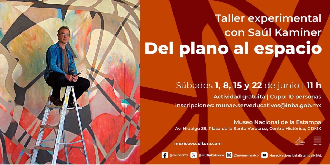 El Artista Saúl Kaminer Invita A Crear Vivencias Espaciales En El Taller Del Plano Al Espacio, En El Munae  Image