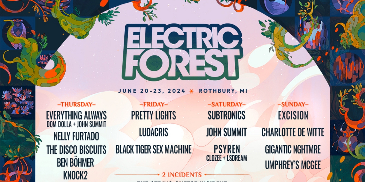 Electric Forest Unveils Initial Music Lineup For 2024 Edition