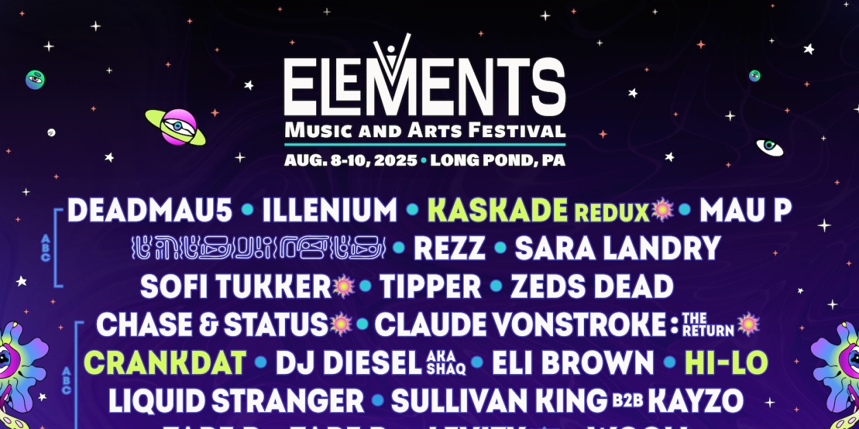 Elements Music & Arts Festival Announces Phase Two Additions To 2025 Lineup  Image