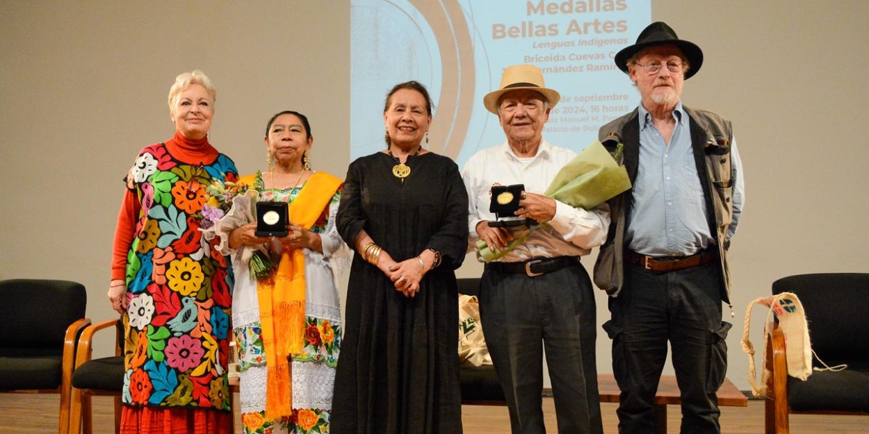 En Un Acto De Justicia Cultural El Inbal Entrega La Medalla Bellas Artes A Briceida Cuevas Y Juan Hernández Por Enriquecer La Literatura En Lenguas Indígenas  Image