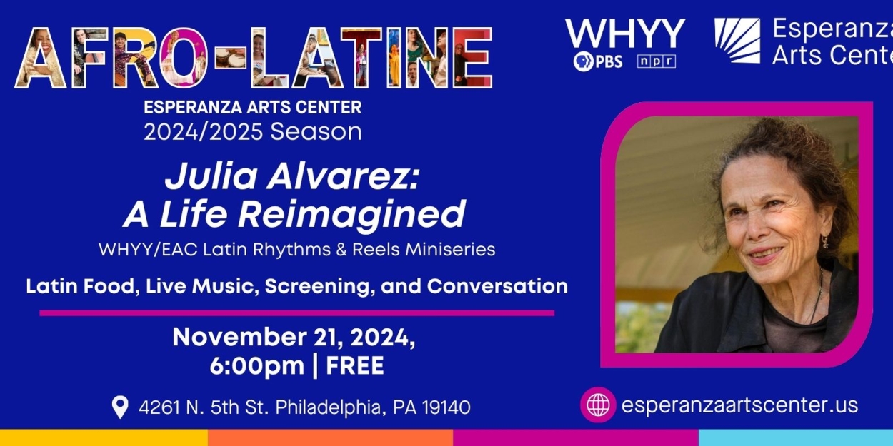 Esperanza Arts Center Presents LATIN RHYTHM & REELS With Julia Alvarez  Image