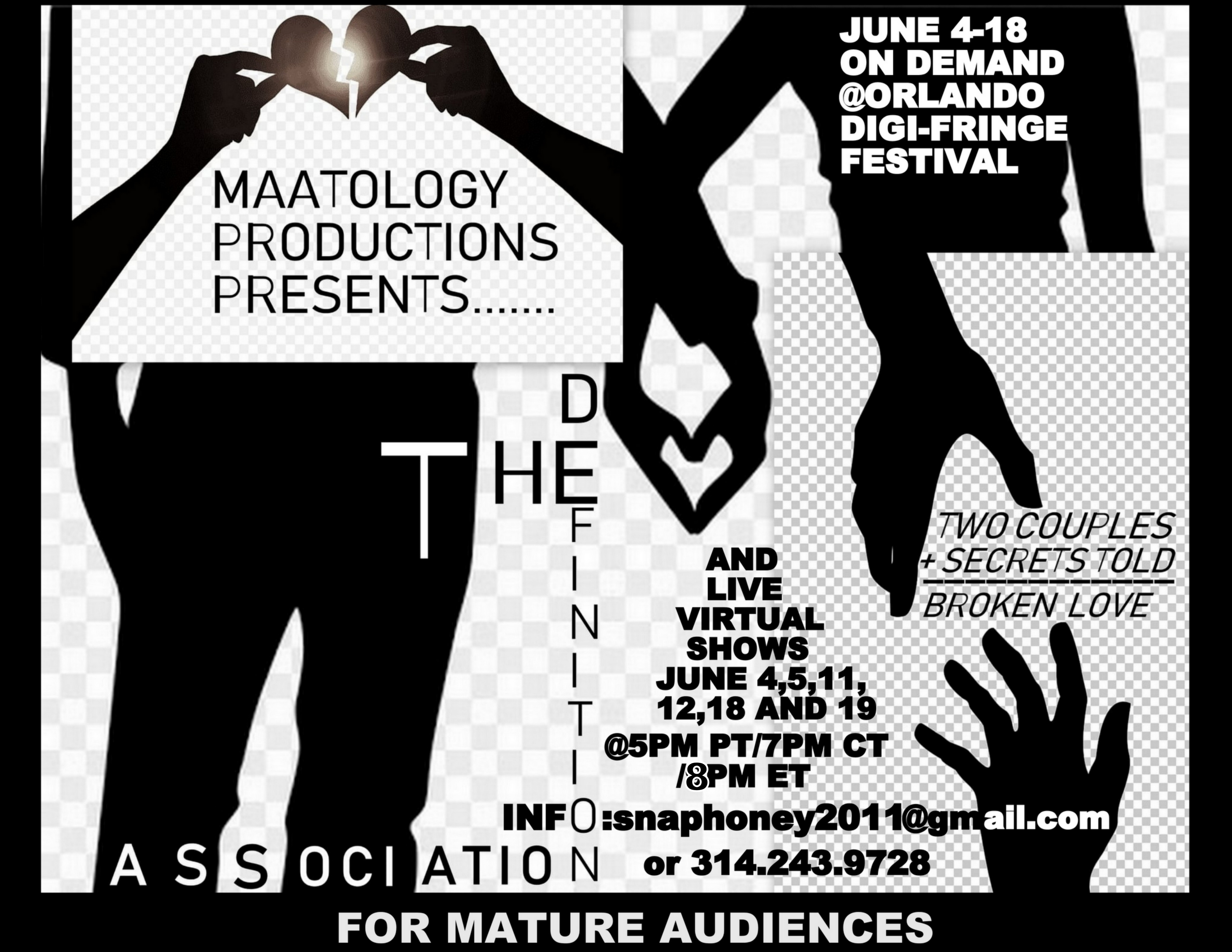 THE DEFINITION ASSOCIATION Will Be Performed By Maatology Productions at Orlando Fringe DigiFestival 