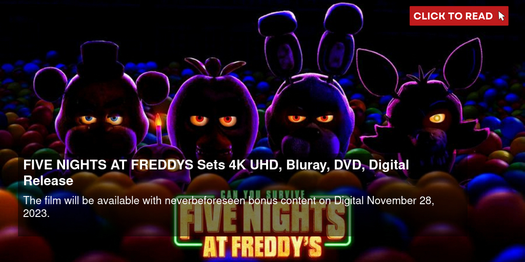 Five Nights at Freddy's 4K Blu-ray