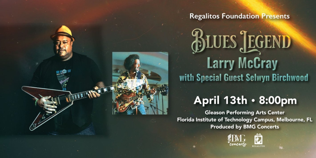 Blues Legend Larry McCray To Perform at Gleason Performing Arts Center  Image