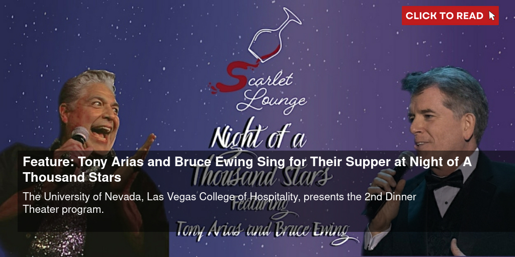 Feature: Tony Arias and Bruce Ewing Sing for Their Supper at Night of A Thousand Stars - Vimarsana News