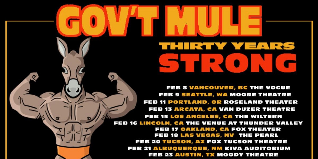 Gov't Mule Announces 30 Years Strong Tour for February 2024 