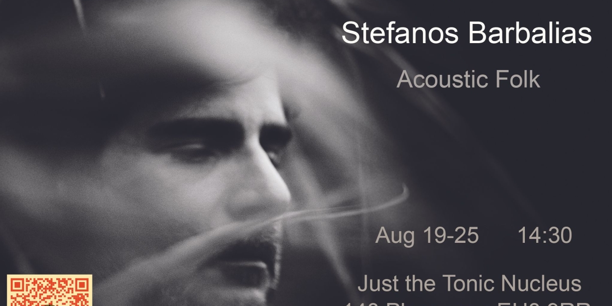 Greek Acoustic Folk Singer Stefanos Barbalias Will Perform at the Edinburgh Fringe Festival  Image