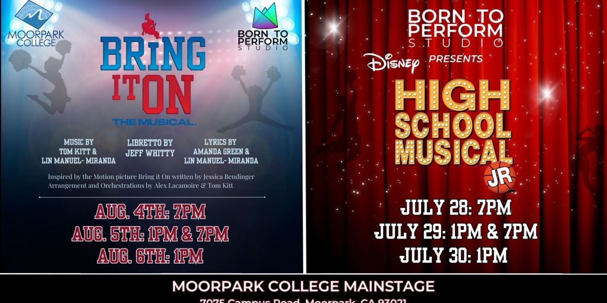 HIGH SCHOOL MUSICAL, JR and BRING IT ON Come To Moorpark College 