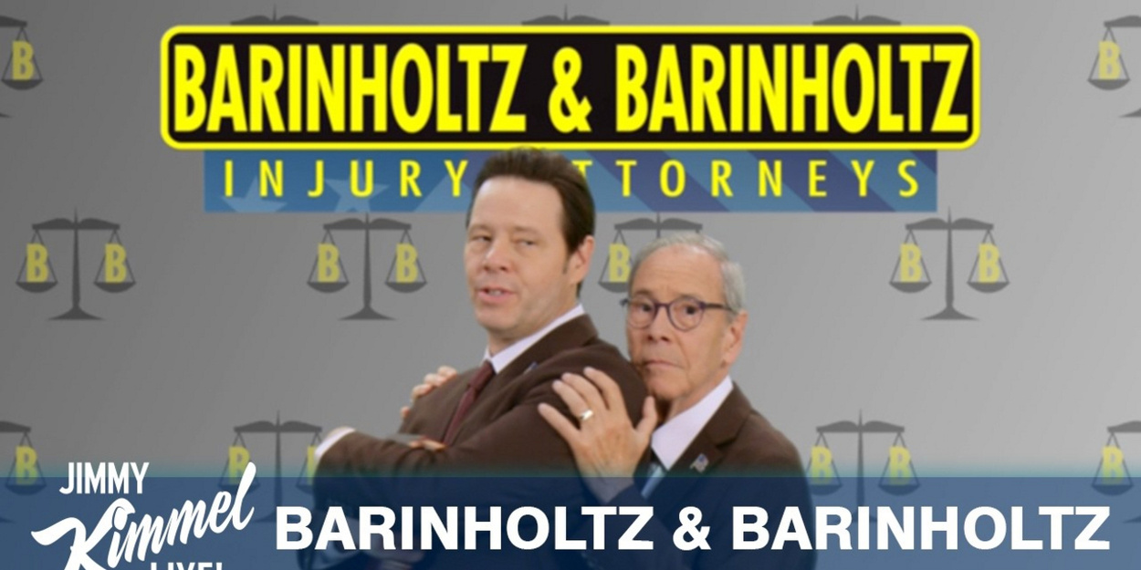 Ike Barinholtz and Dad Launch Fake Law Firm for Viral Video Injuries on KIMMEL Video