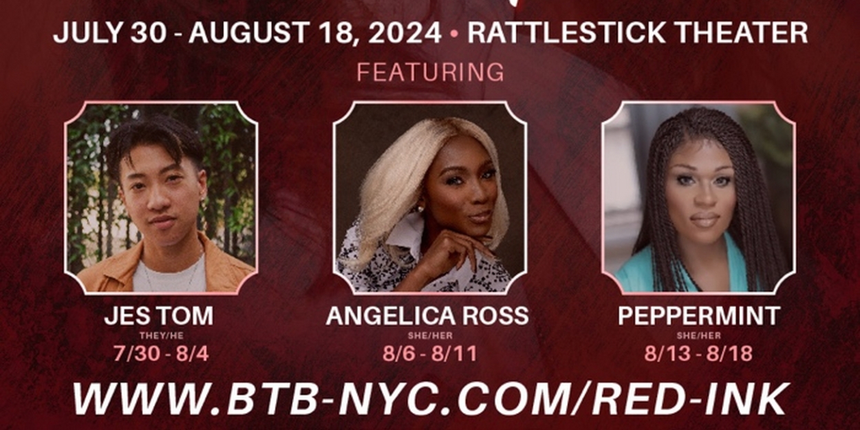 Jes Tom, Angelica Ross & Peppermint to Star in Cecilia Gentili's RED INK at Rattlestick Theater  Image